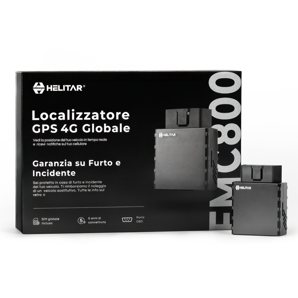 FMC800 Localizzatore GPS 4G - OBD Tracker per Auto e Furgoni con garanzia Furto e Incidente